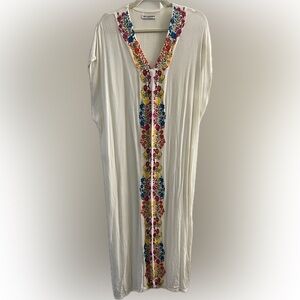 Mexican Flroal Gauzy Dress